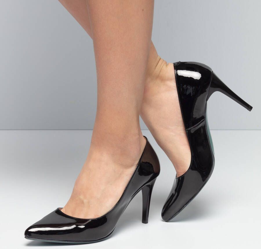Giulia Pumps Zwart Lak 140302 Dames Lak - Schoenen.nl