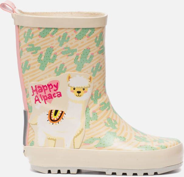 Go Bananas Alpaca regenlaarzen roze Rubber
