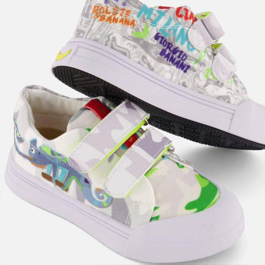 Go Bananas Chameleon Sneakers grijs Canvas