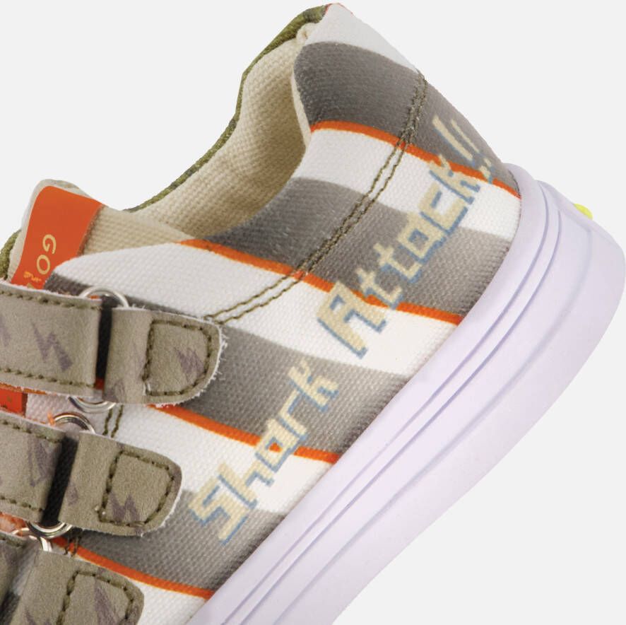 Go Bananas Shark Sneakers groen Canvas