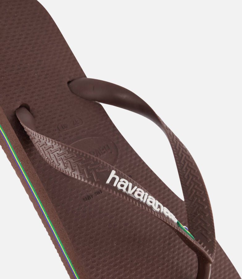 Havaianas Brasil Slippers bruin Rubber