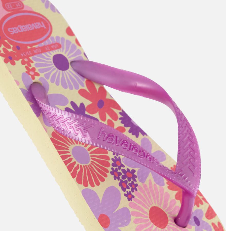Havaianas Kids Flores Slippers paars Rubber