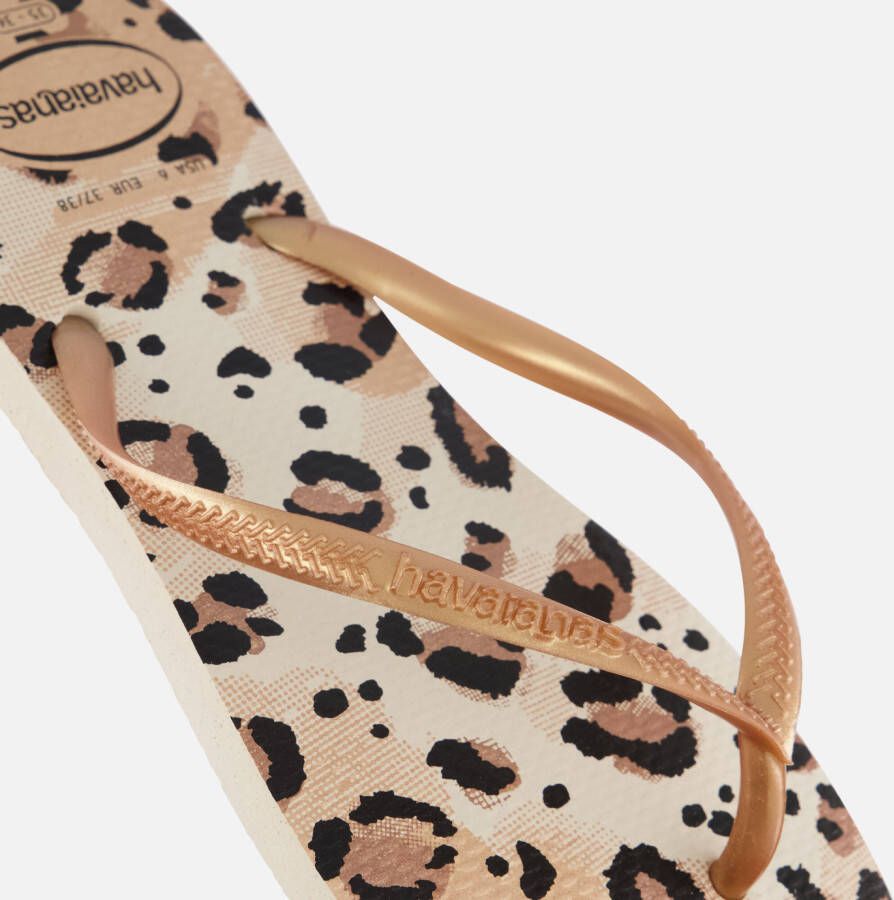 Havaianas Leopard Slim Point Slippers beige Rubber