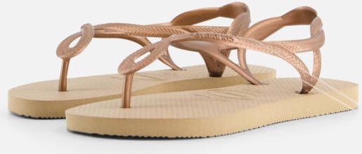 Havaianas Luna Slippers goud Rubber
