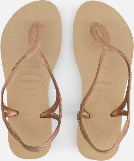 Havaianas Luna Slippers goud Rubber