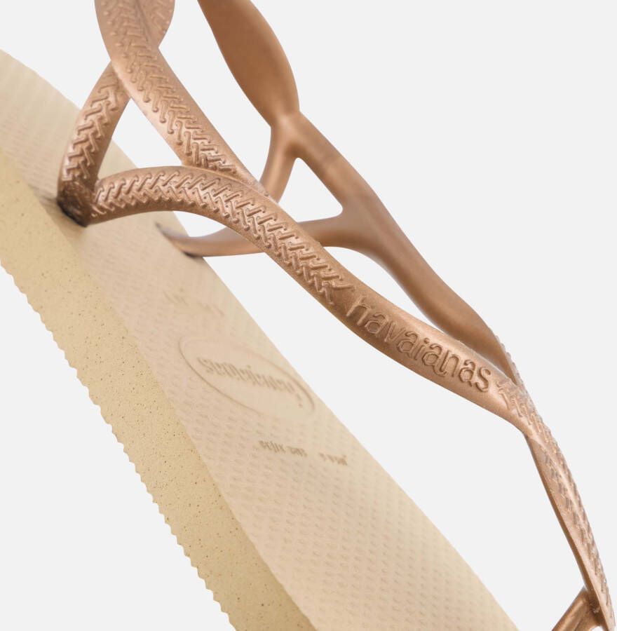 Havaianas Luna Slippers goud Rubber