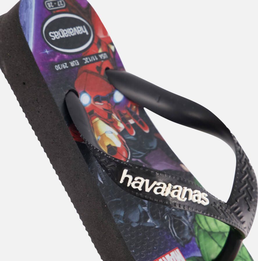 Havaianas Marvel II Slippers zwart Rubber