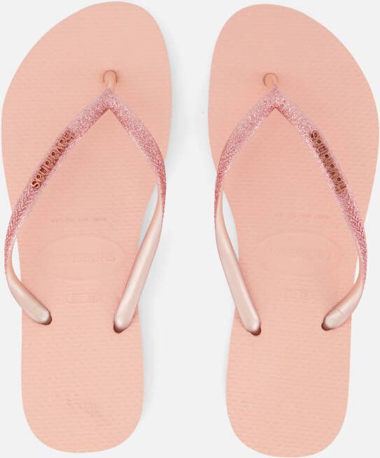 Havaianas Slim Glitter II Slippers roze Rubber