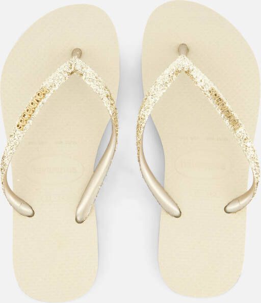 Havaianas Slim Glitter Slippers beige Rubber