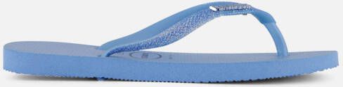 Havaianas Slim Glitter Slippers blauw Rubber