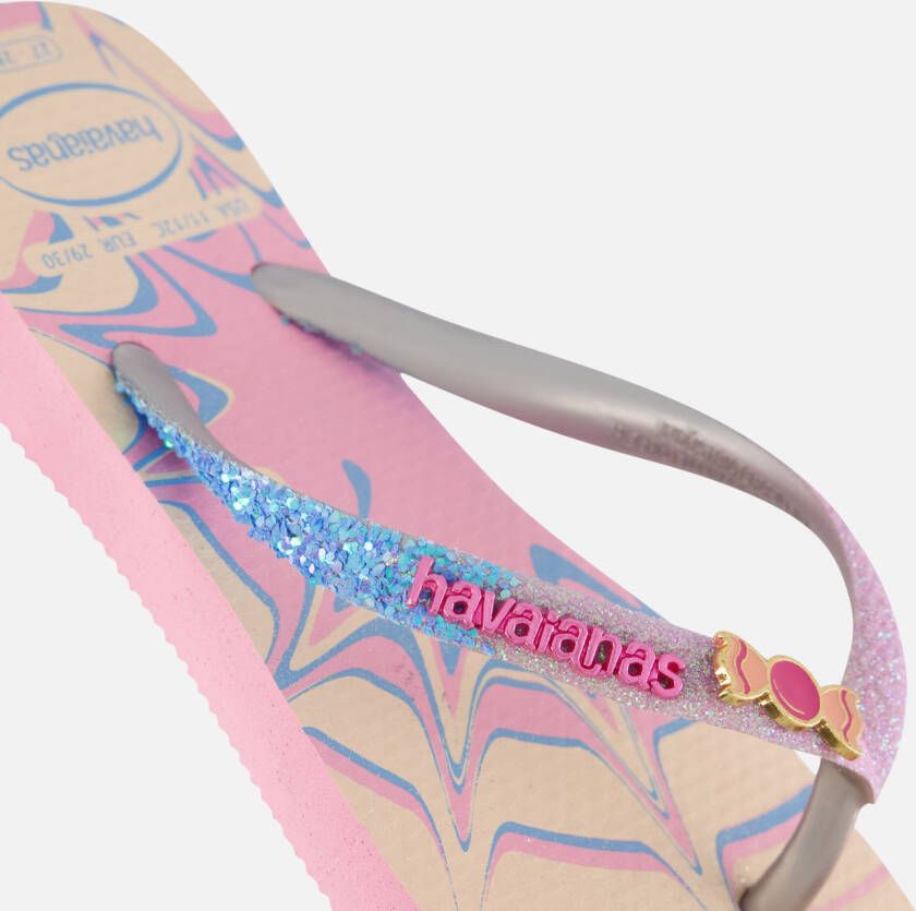 Havaianas Slim Glitter Trendy Slippers roze