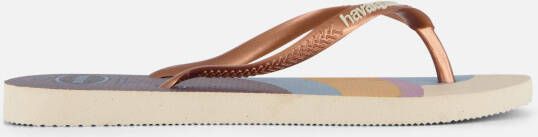 Havaianas Slim Pallette Glow Slippers beige Rubber
