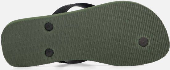 Havaianas Slippers groen Rubber