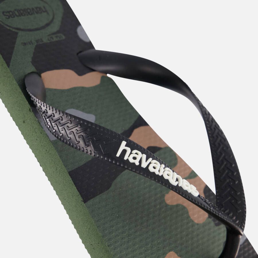 Havaianas Slippers groen Rubber