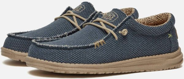 HEYDUDE Wally Braided Sneakers blauw Canvas