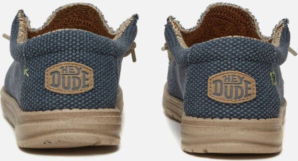 HEYDUDE Wally Braided Sneakers blauw Canvas