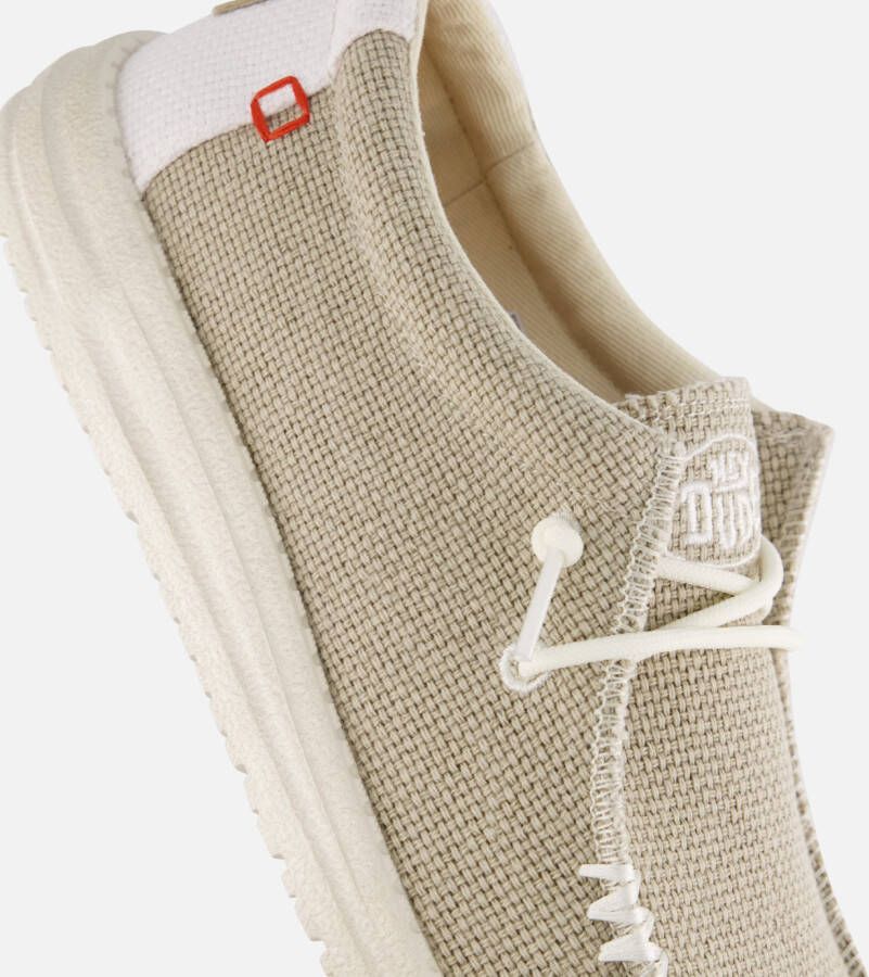 HEYDUDE Wally Braided Instappers wit Canvas