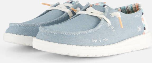 HEYDUDE Wendy Boho Veterschoenen blauw Canvas