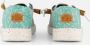 HeyDude Women's Wendy Heathered Slub Tropical Sneakers turkoois - Thumbnail 11