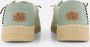 HEYDUDE Wendy Espadrille Retro Palm Dames Instappers Celadon Green White - Thumbnail 7