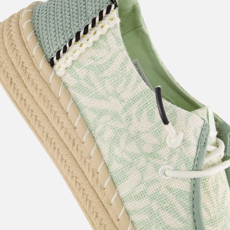 HEYDUDE Wendy Retro Palm Instappers groen