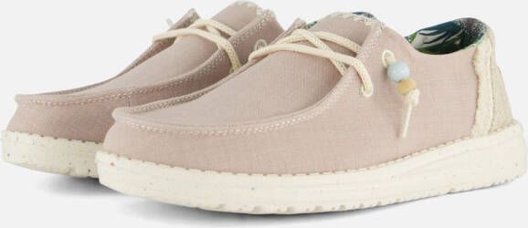 HEYDUDE Wendy Sage Veterschoenen beige Canvas