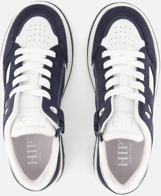 Hip Sneakers blauw Leer