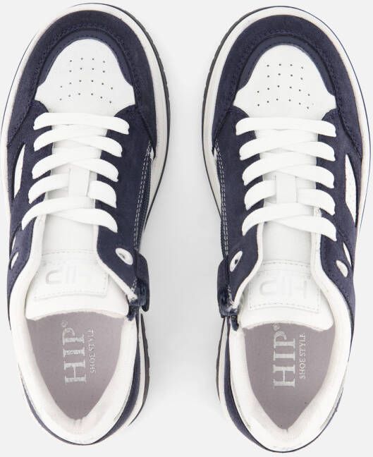 Hip Sneakers blauw Leer