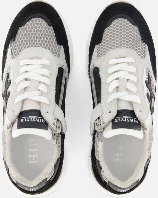 Hip Sneakers zwart Leer