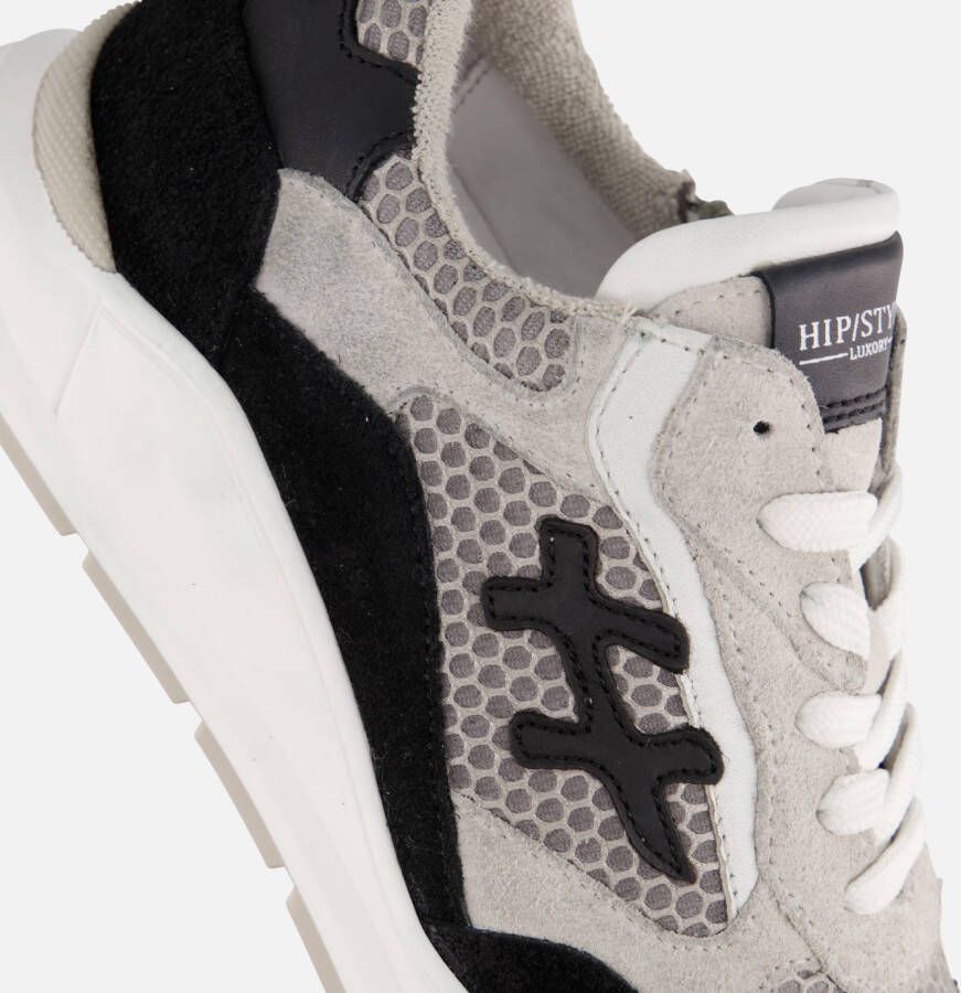 Hip Sneakers zwart Leer