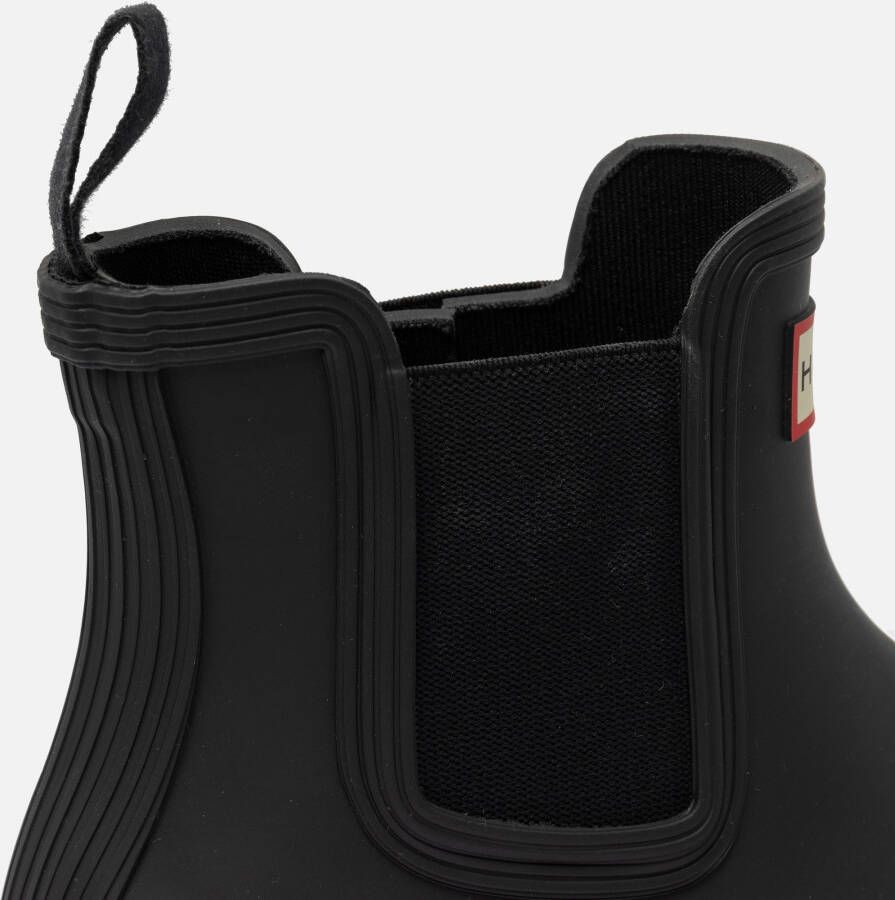Hunter Chelsea boots zwart Rubber
