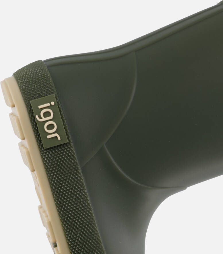 Igor Regenlaarzen groen Rubber