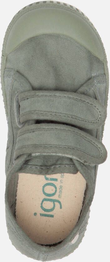 Igor Sneakers groen Canvas