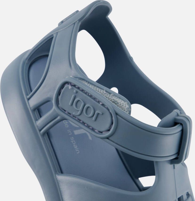 Igor Tobby Solid Watersandalen blauw Rubber