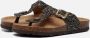 Kipling teenslipper zwart goud Imitatieleer All over print 31 - Thumbnail 10