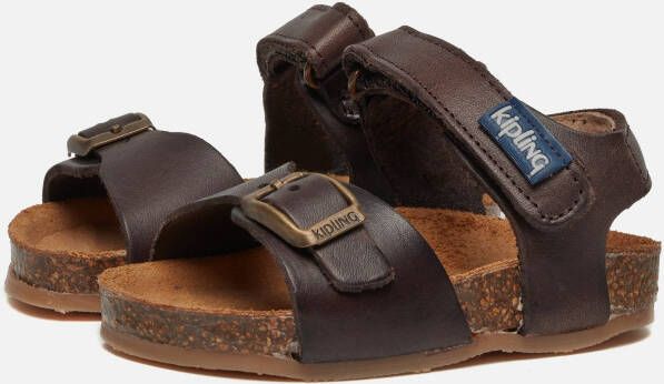 Kipling sandalen bruin Leer