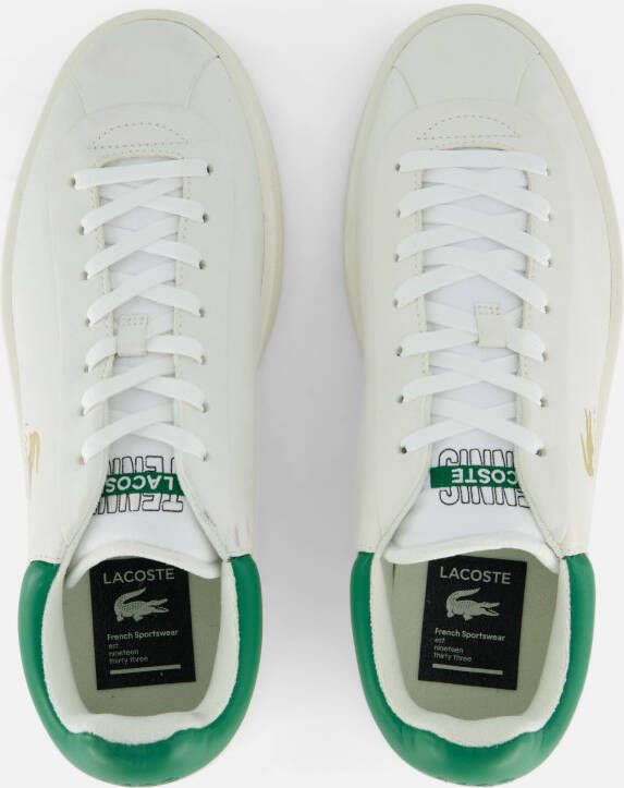 Lacoste Baseshot Premium Sneakers wit Leer