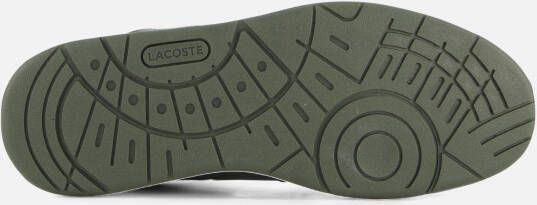 Lacoste Court Cage Sneakers wit Imitatieleer