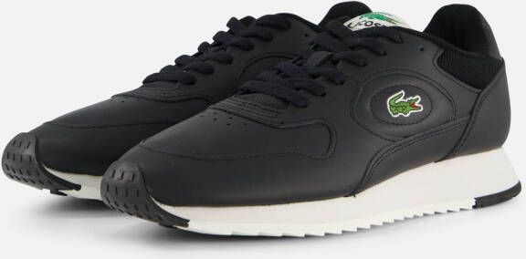 Lacoste Linetrack ZT Sneakers zwart Imitatieleer