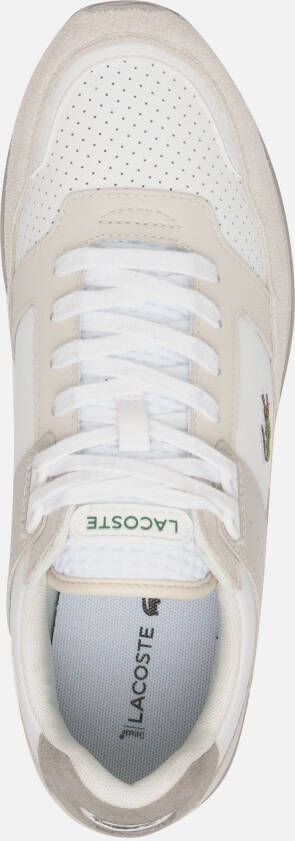 Lacoste Partner Piste Sneakers Wit Textiel