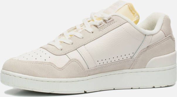 Lacoste T-clip Sneakers Wit Leer