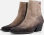Lazamani Alix Dames Enkellaarsjes Suede Fango - Thumbnail 2