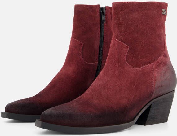 Lazamani Cowboylaarzen bordeaux Suede