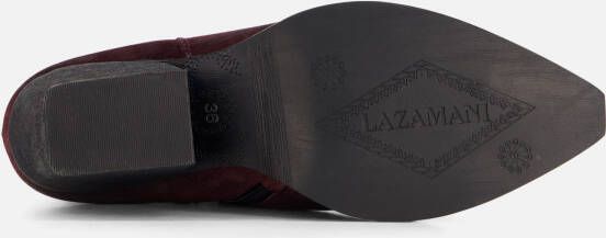 Lazamani Cowboylaarzen bordeaux Suede