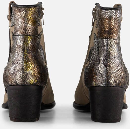 Lazamani Cowboylaarzen taupe Leer