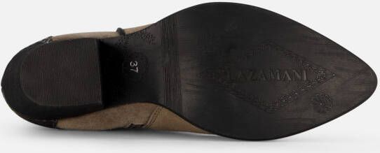 Lazamani Cowboylaarzen taupe Leer