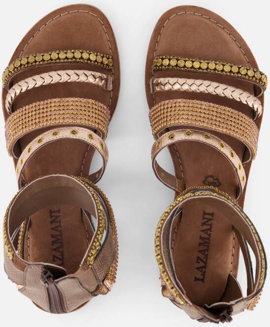Lazamani Gladiator Sandalen bruin Synthetisch