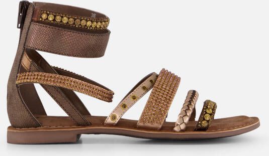 Lazamani Gladiator Sandalen bruin Synthetisch