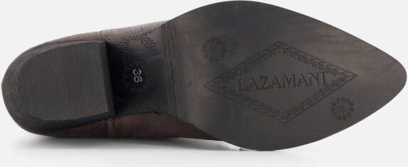 Lazamani Metallic Cowboylaarzen paars Leer