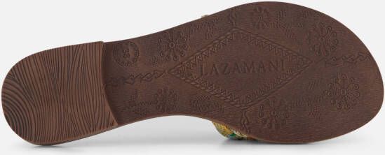 Lazamani Raffia Slippers wit Synthetisch